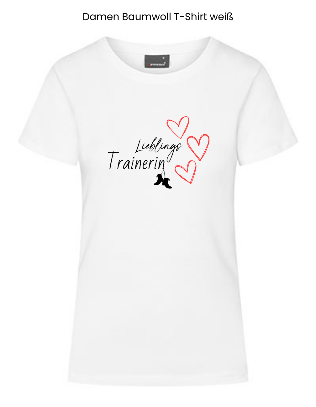Damen T-Shirt Druck "Lieblingstrainerin"