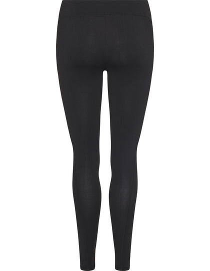 Damen Leggings Strass Schriftzug