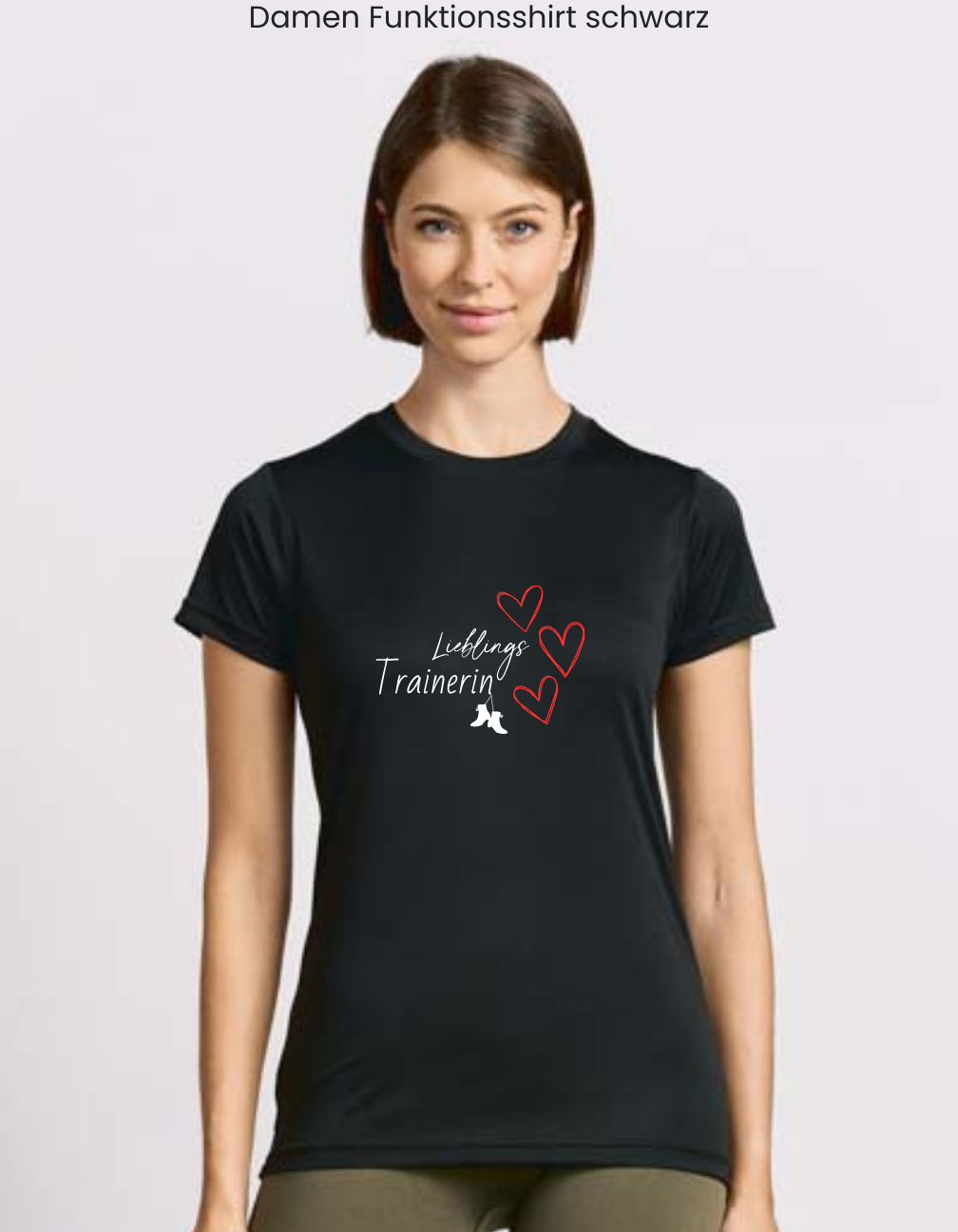 Damen T-Shirt Druck "Lieblingstrainerin"