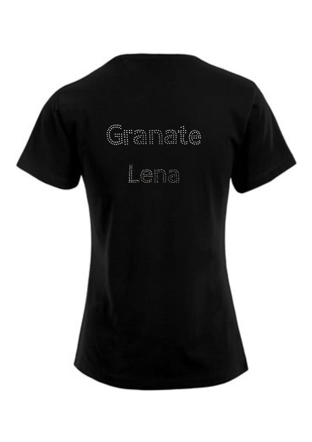 Damen T-Shirt Strass "Granate"