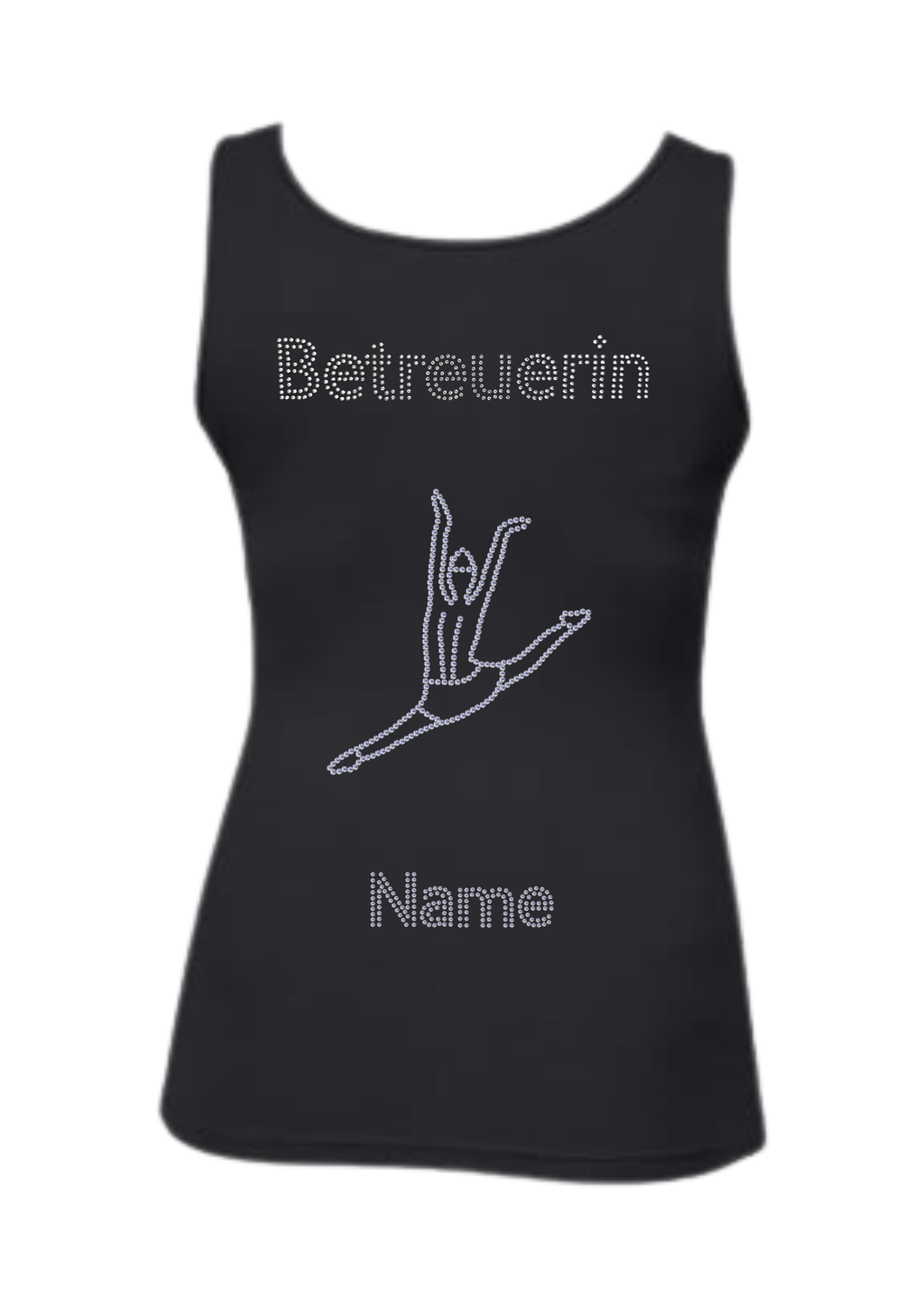 Damen Tank Top Strass "Betreuerin"