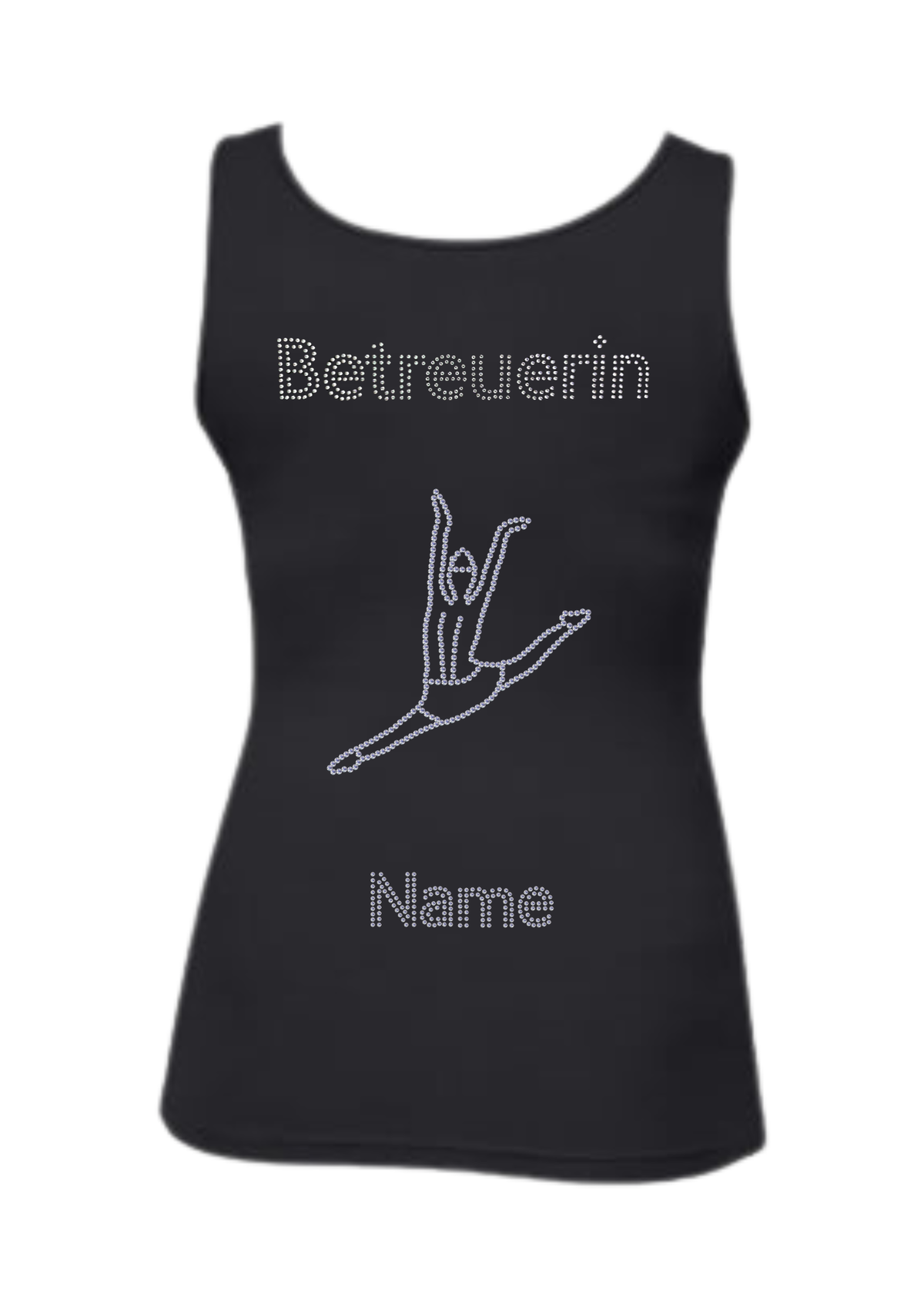 Damen Tank Top Strass "Betreuerin"