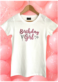 Damen / Girls T- Shirt "Birthday Girl" Geburtstagsshirt