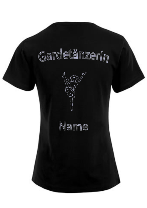 Damen Funktionsshirt Strass „Gardetänzerin“