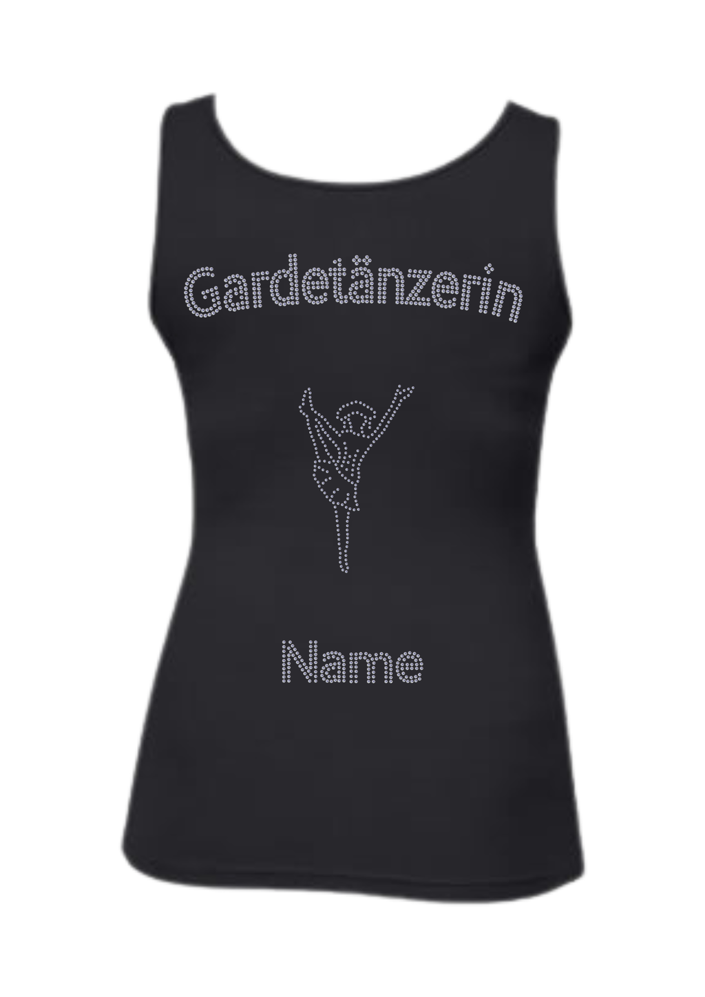 Damen Tank Top Strass "Gardetänzerin"