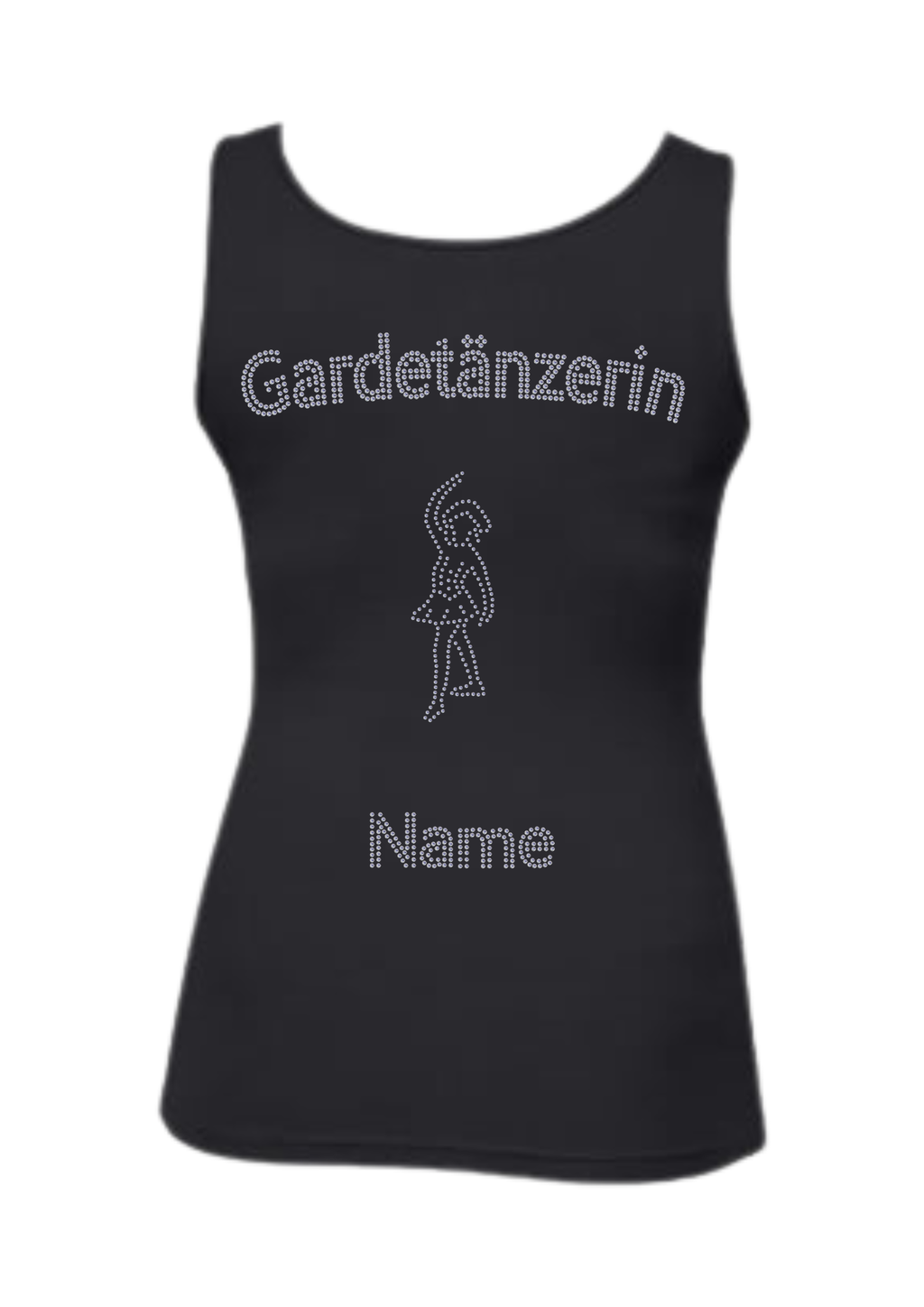 Damen Tank Top Strass "Gardetänzerin"