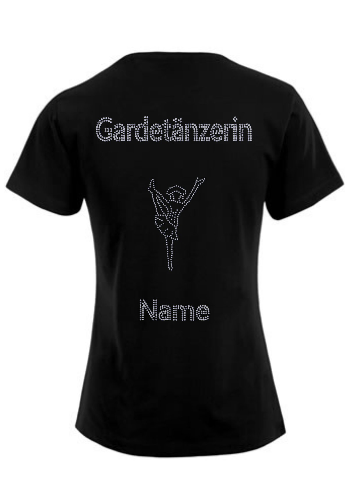 Damen T-Shirt Strass „Gardetänzerin“