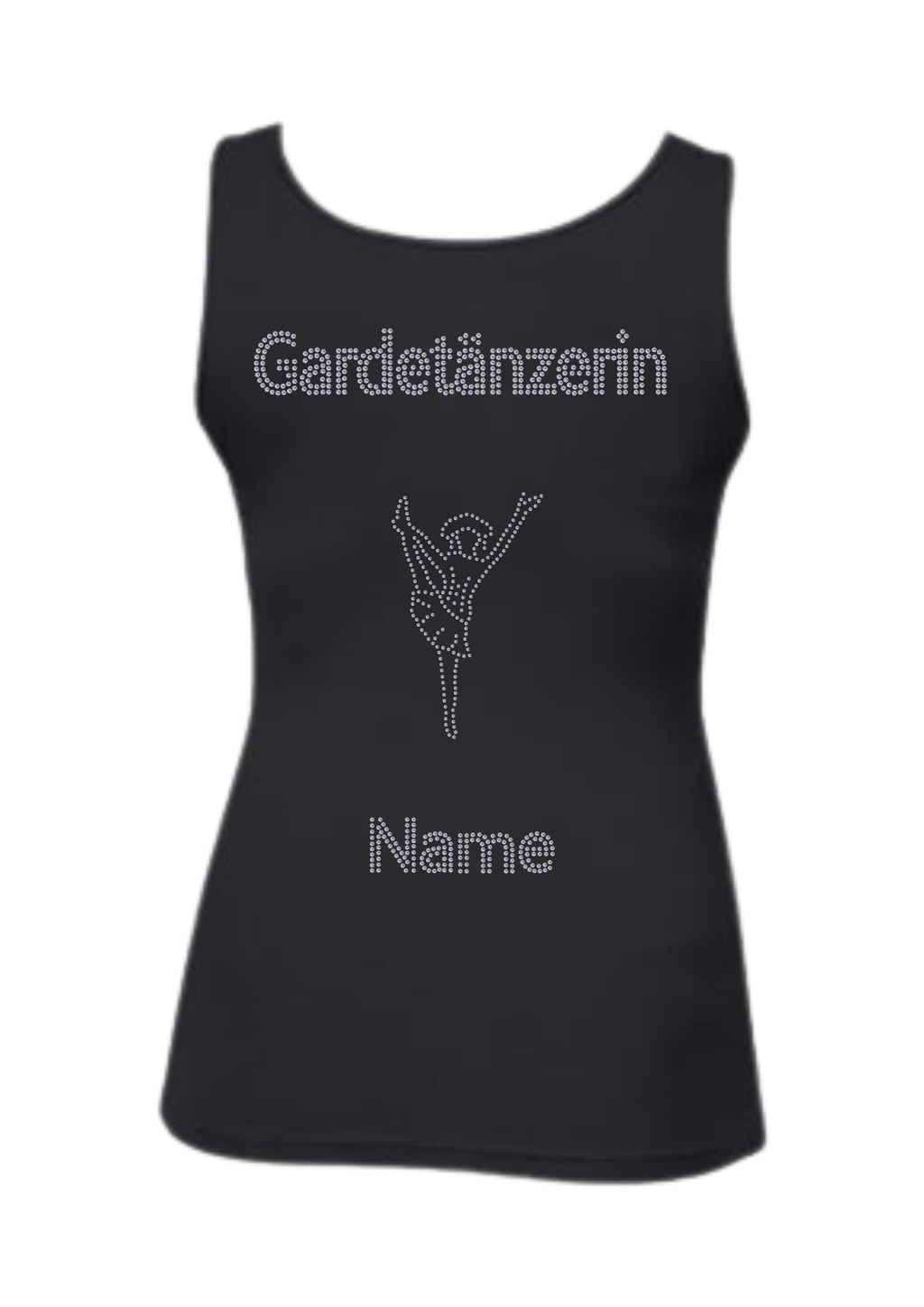 Damen Tank Top Strass "Gardetänzerin"