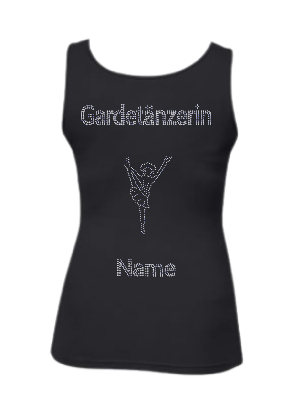 Damen Tank Top Strass "Gardetänzerin"