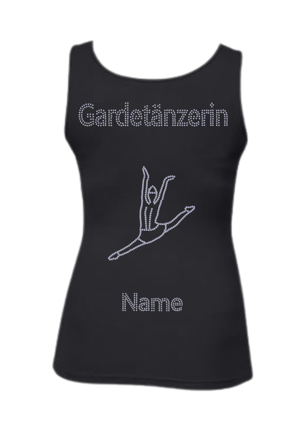 Damen Tank Top Strass "Gardetänzerin"