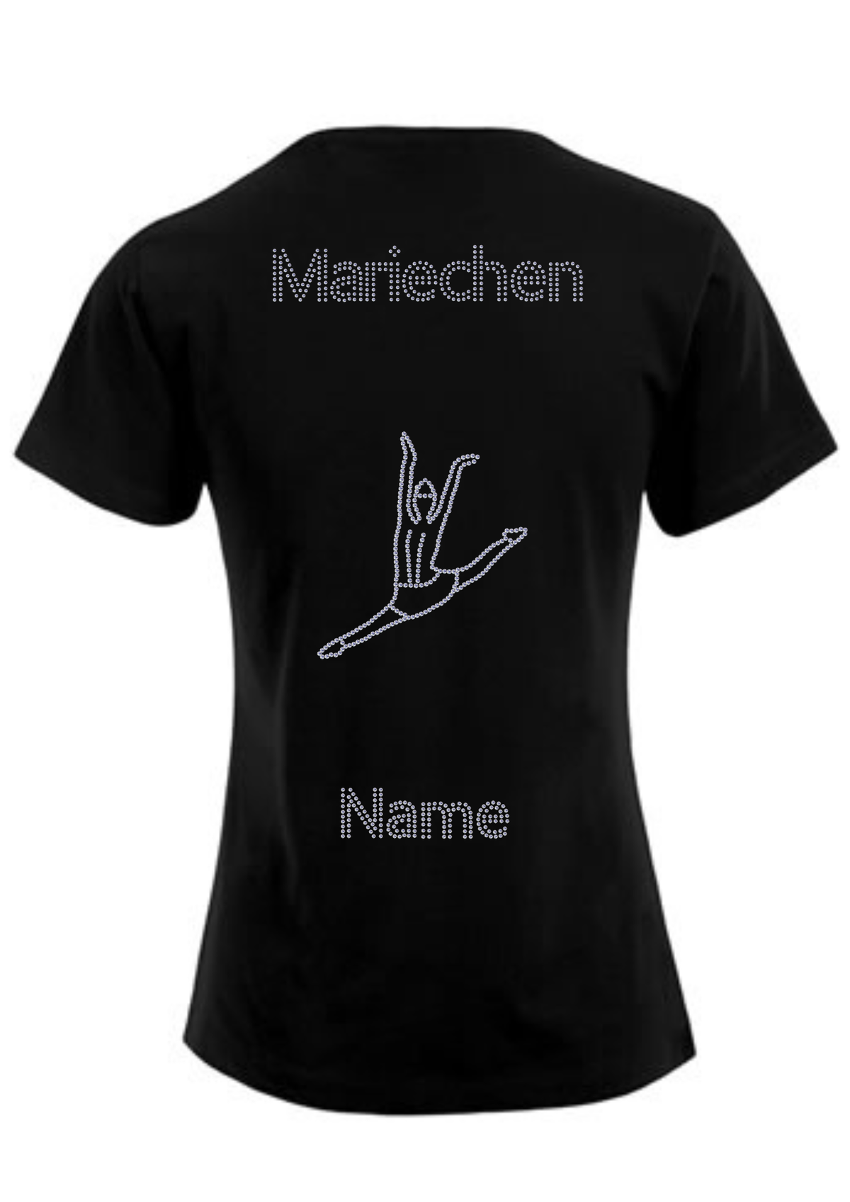 Damen Funktionsshirt Strass „Mariechen“