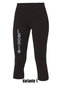 Damen Capri Leggings Strass Name