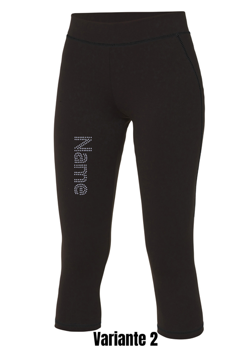 Damen Capri Leggings Strass Name