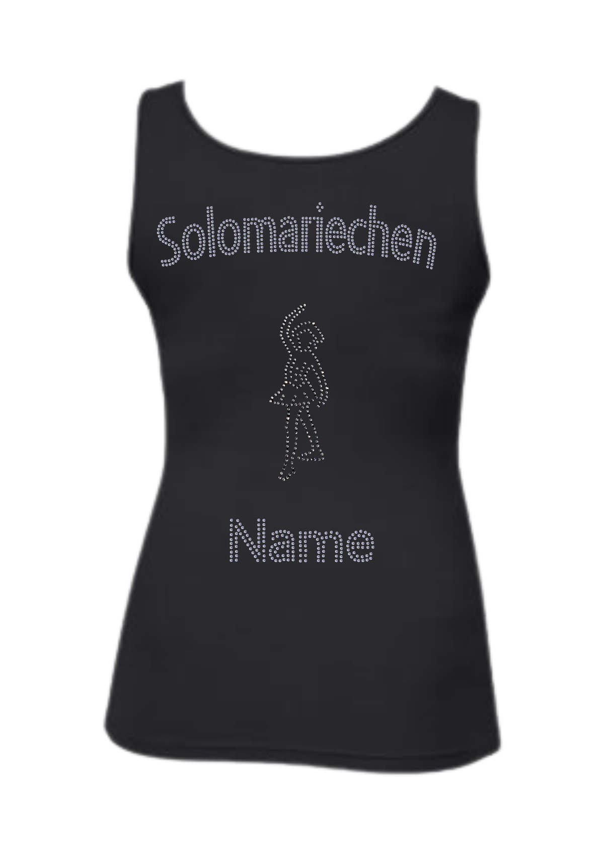 Damen Tank Top Strass "Solomariechen"