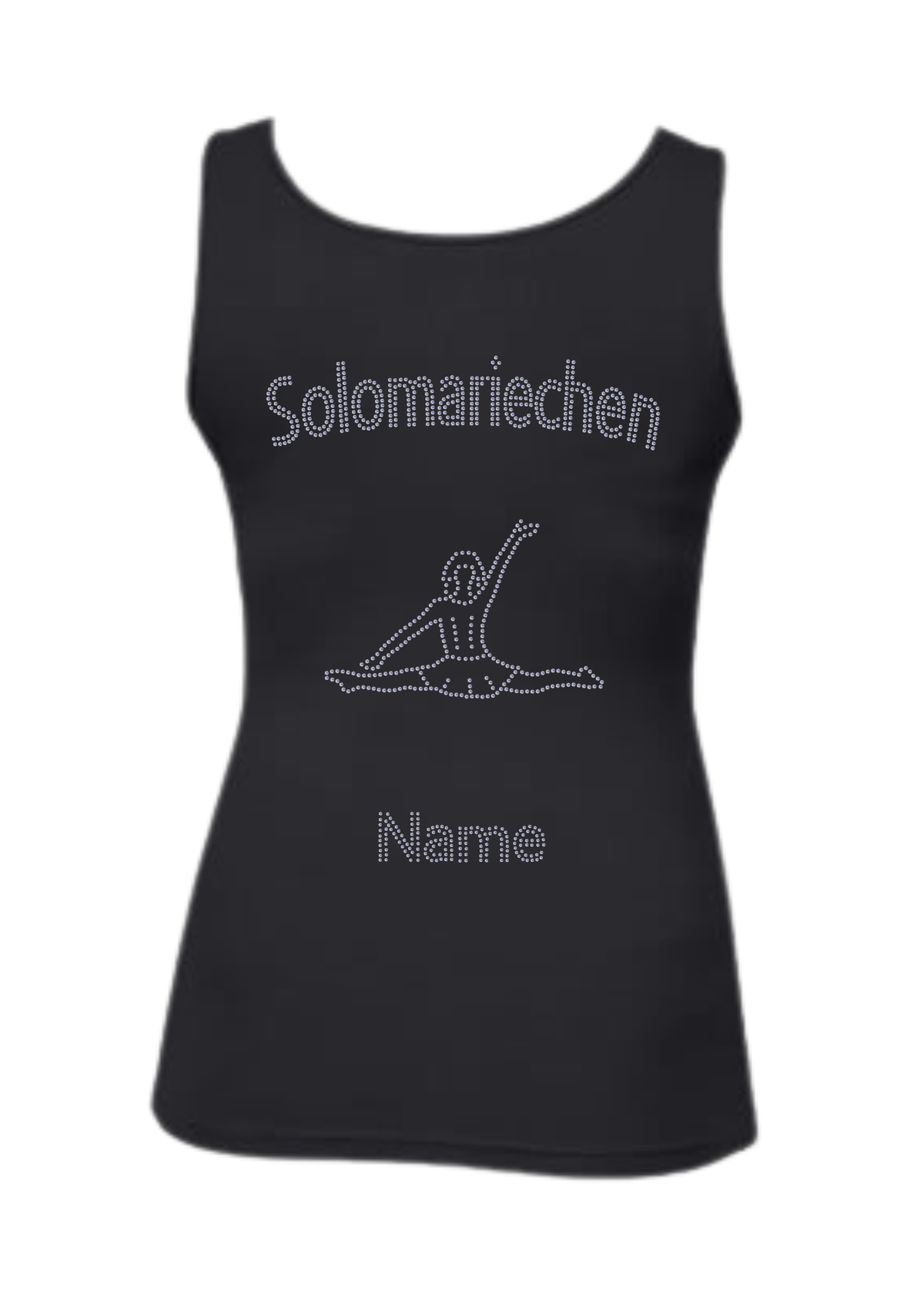 Damen Tank Top Strass "Solomariechen"