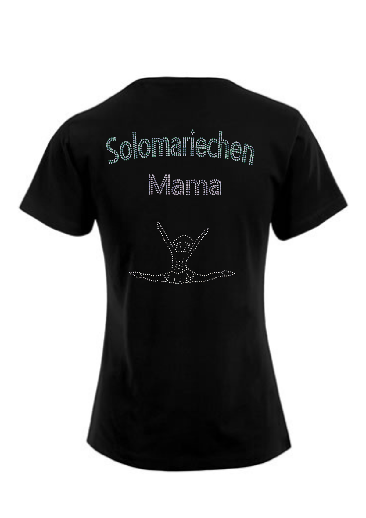 Damen T-Shirt Strass „Mama“