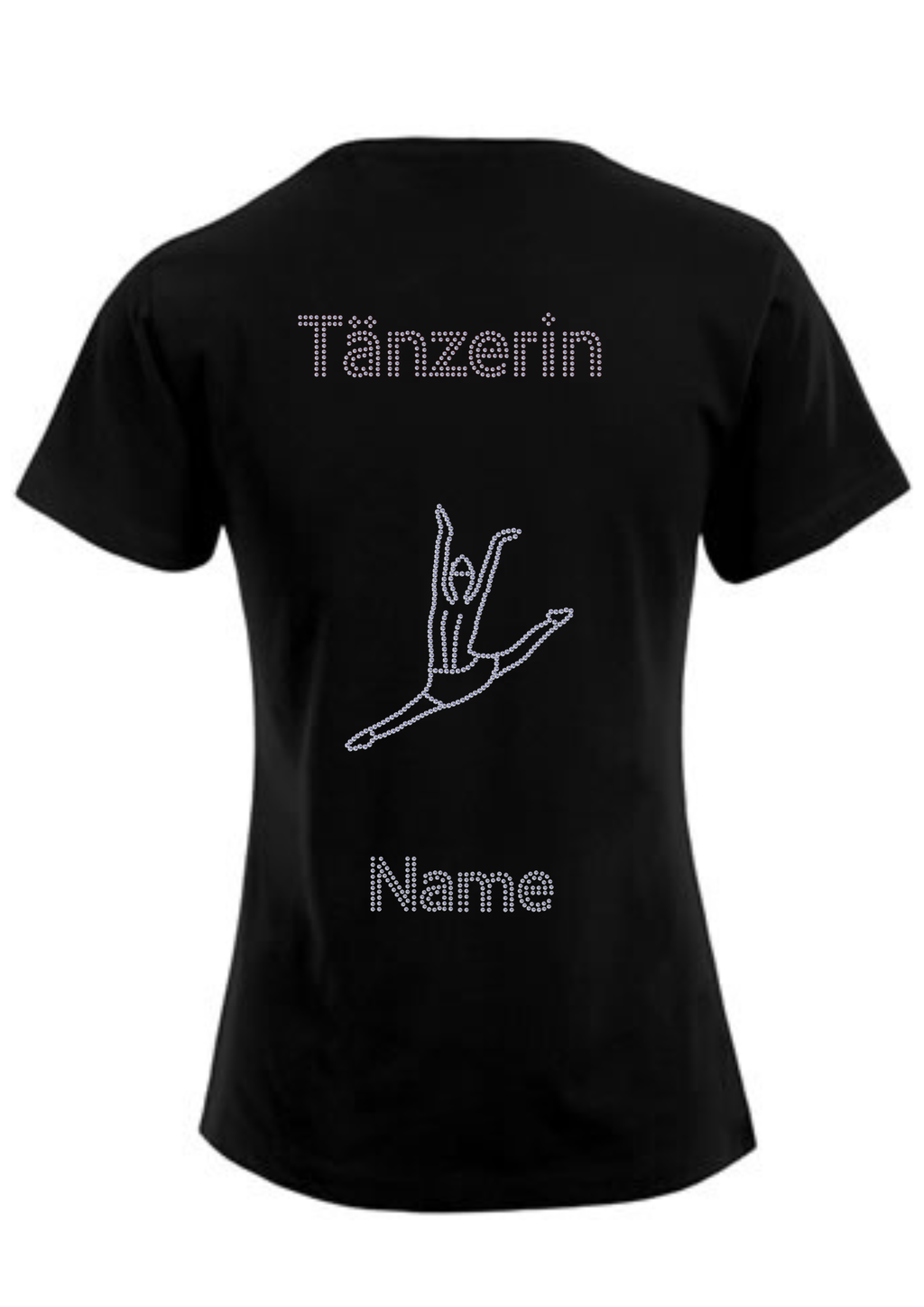 Damen T-Shirt Strass „Tänzerin“