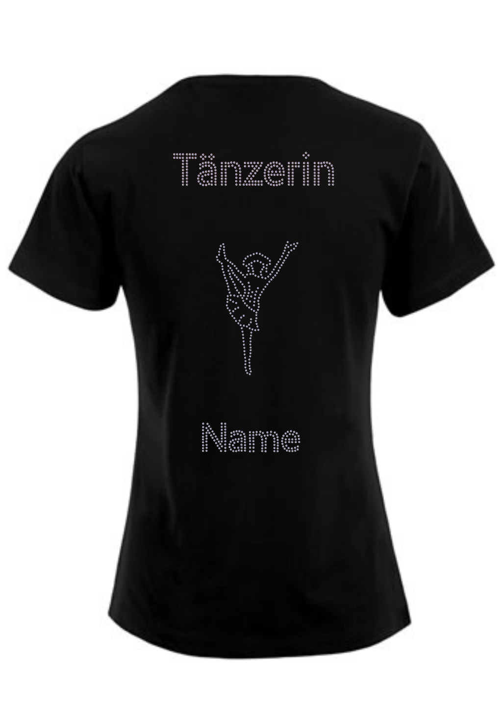 Damen T-Shirt Strass „Tänzerin“