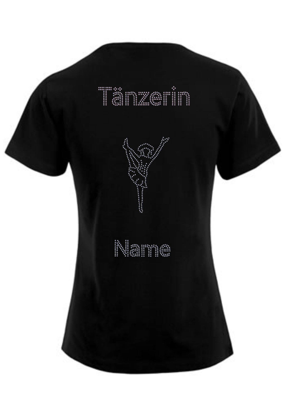 Damen T-Shirt Strass „Tänzerin“