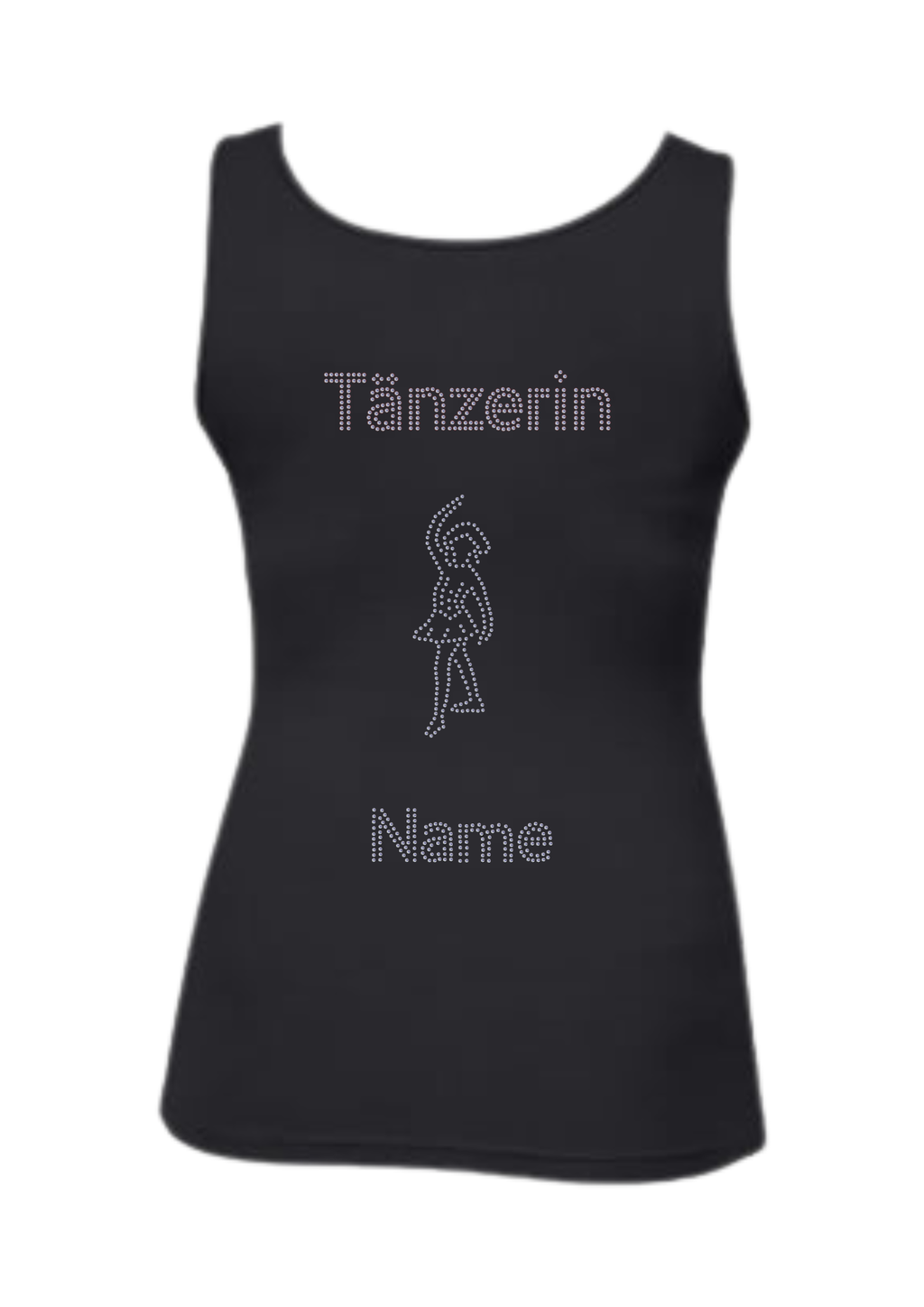 Damen Tank Top Strass "Tänzerin"