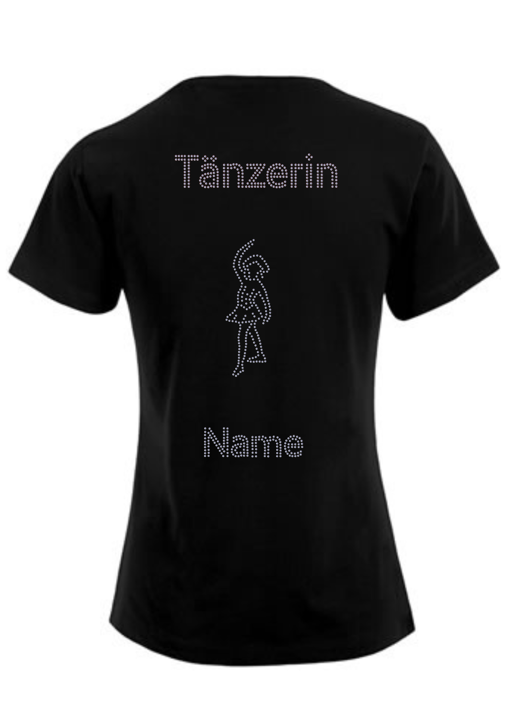 Damen T-Shirt Strass „Tänzerin“