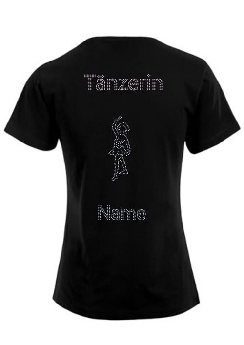 Damen Funktionsshirt Strass „Tänzerin“