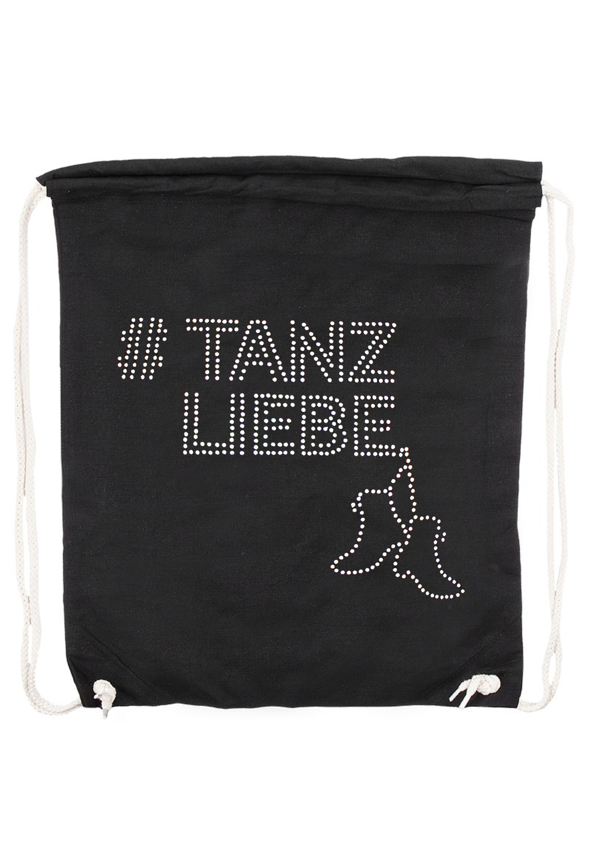 Turnbeutel Strass "#Tanzliebe"