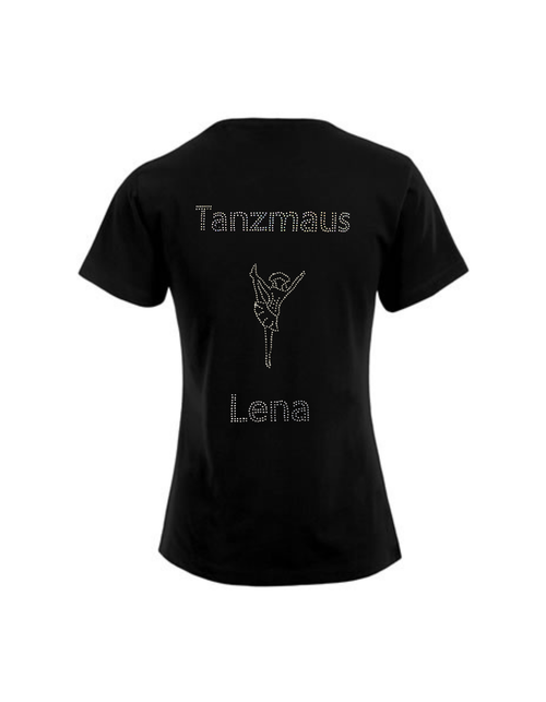 Damen Funktionsshirt Strass „Tanzmaus“