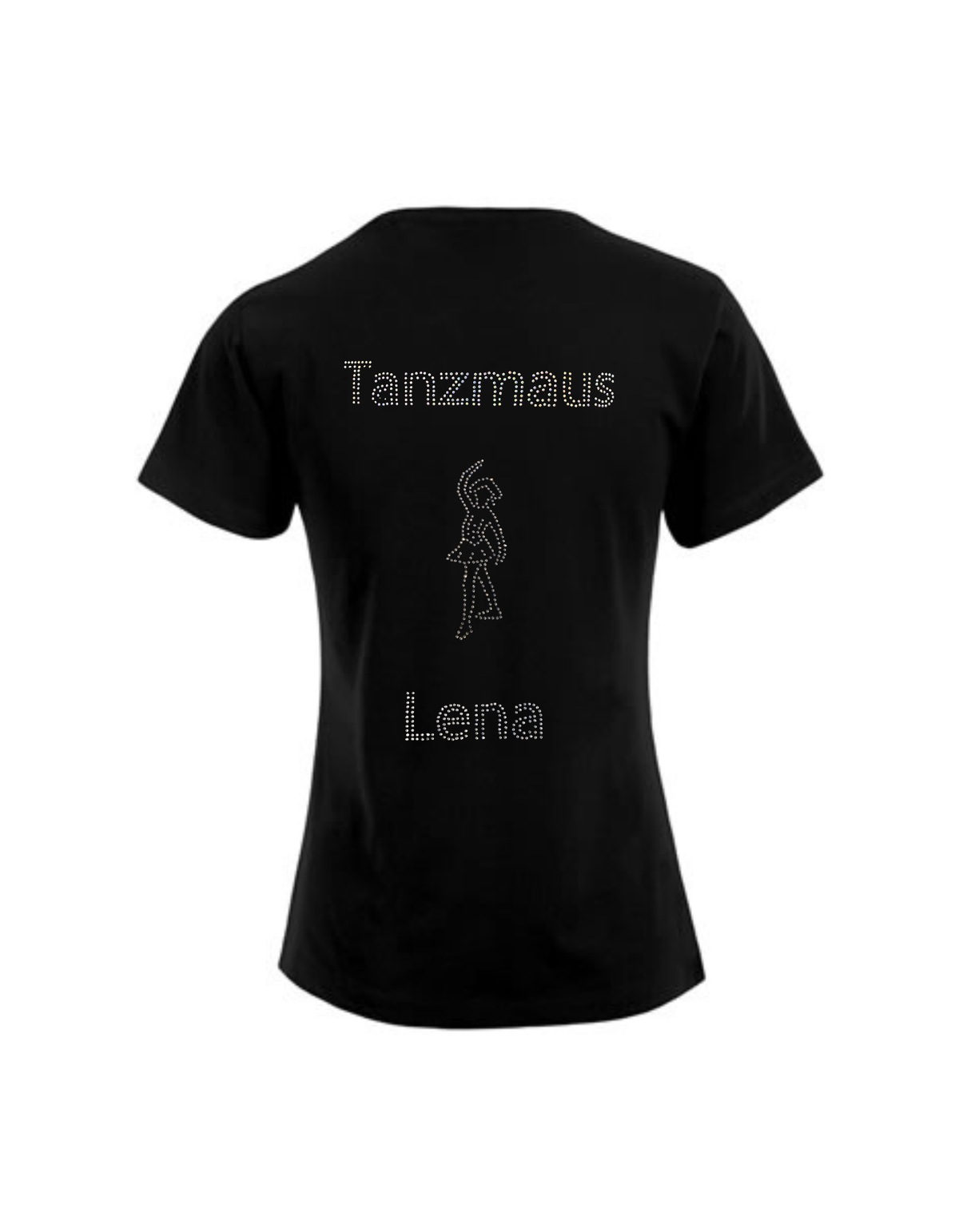Damen T-Shirt Strass „Tanzmaus“