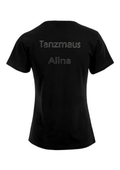Damen T-Shirt Strass „Tanzmaus“