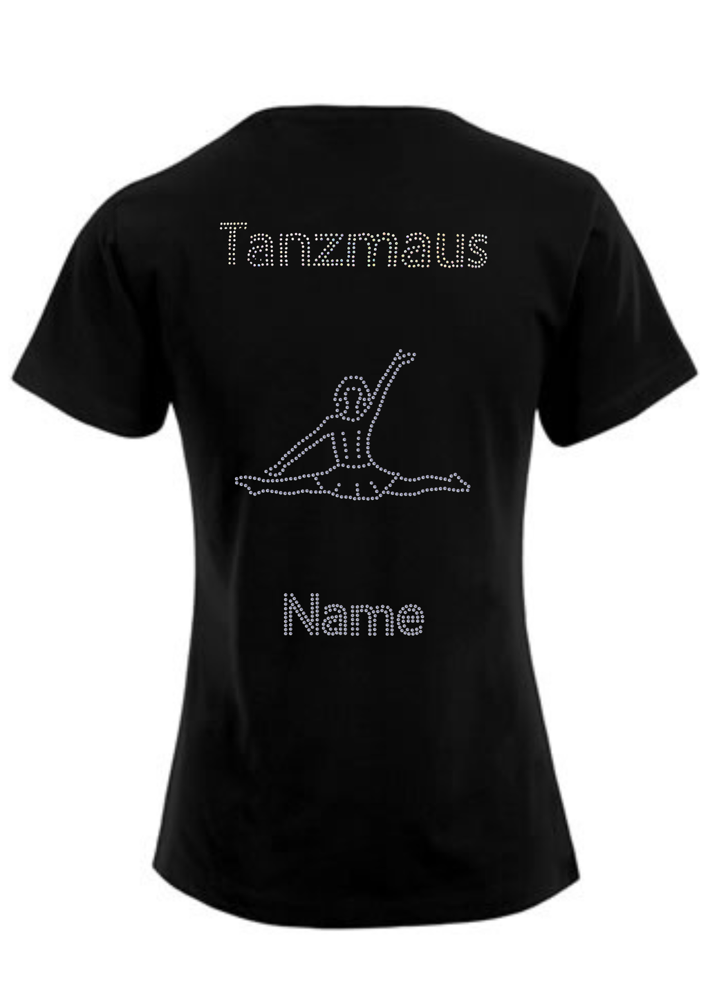 Damen Funktionsshirt Strass „Tanzmaus“