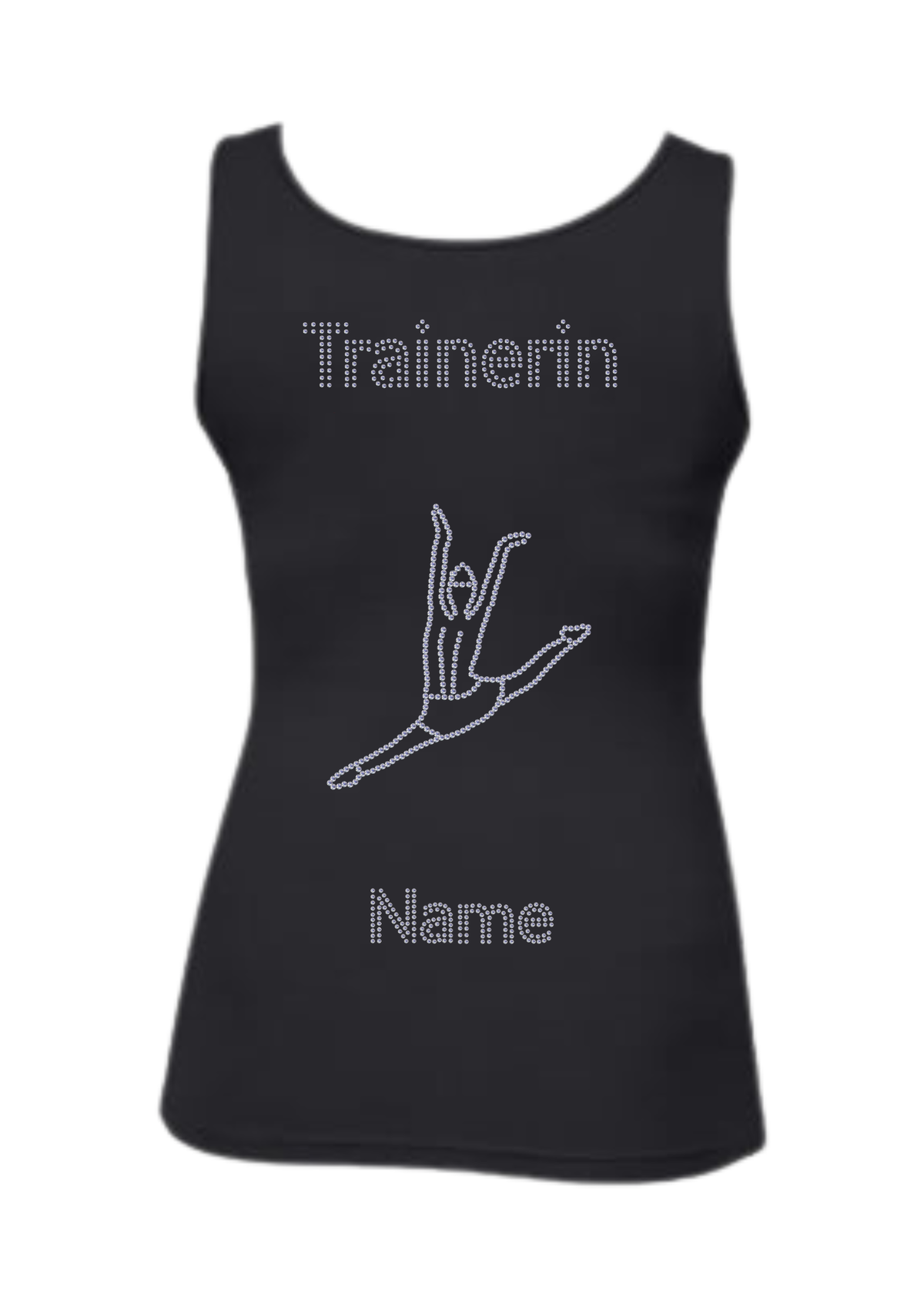 Damen Tank Top Strass "Trainerin"
