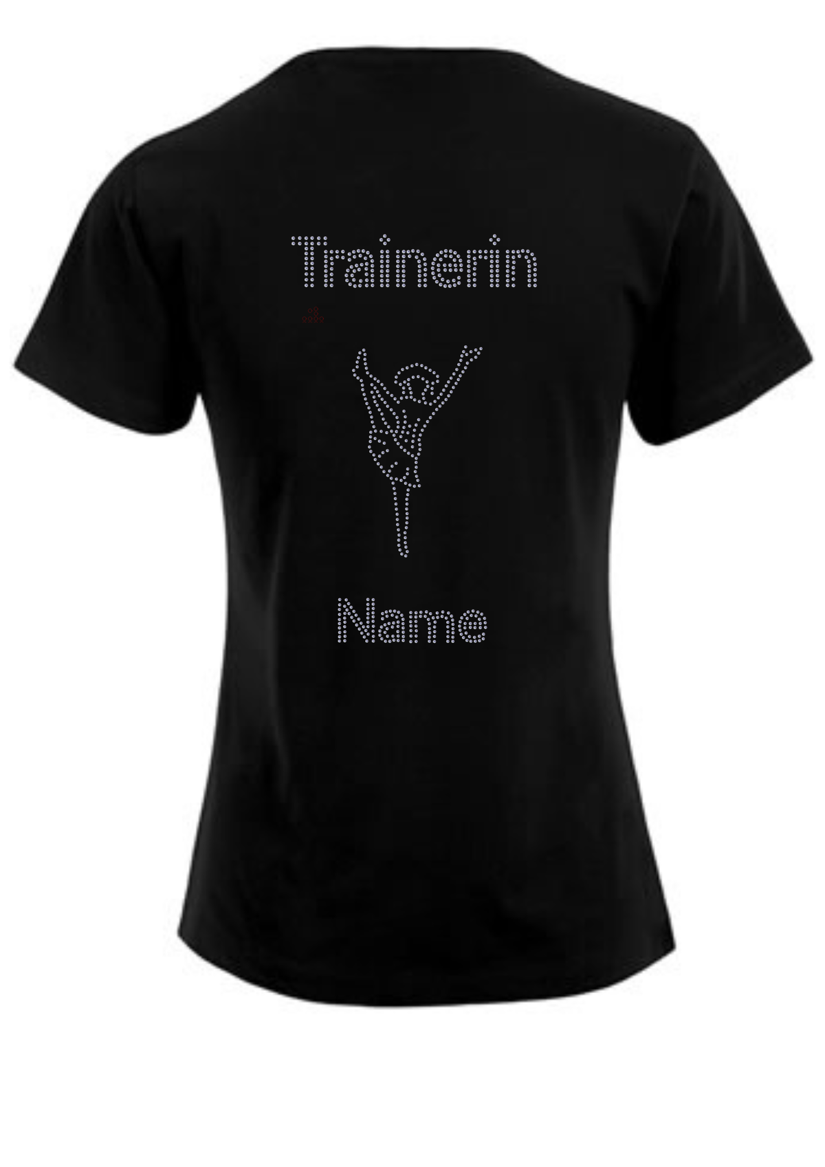 Damen T-Shirt Strass „Trainerin“