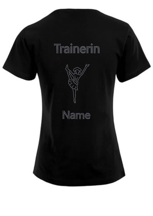 Damen Funktionsshirt Strass „Trainerin"