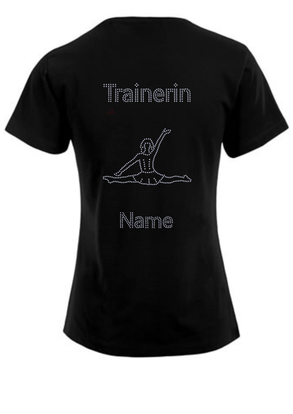 Damen T-Shirt Strass „Trainerin“