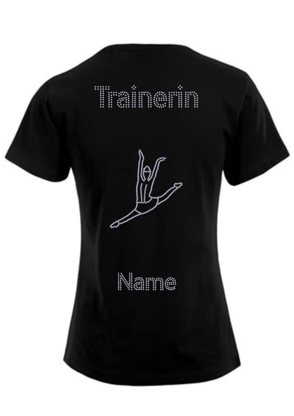 Damen T-Shirt Strass „Trainerin“