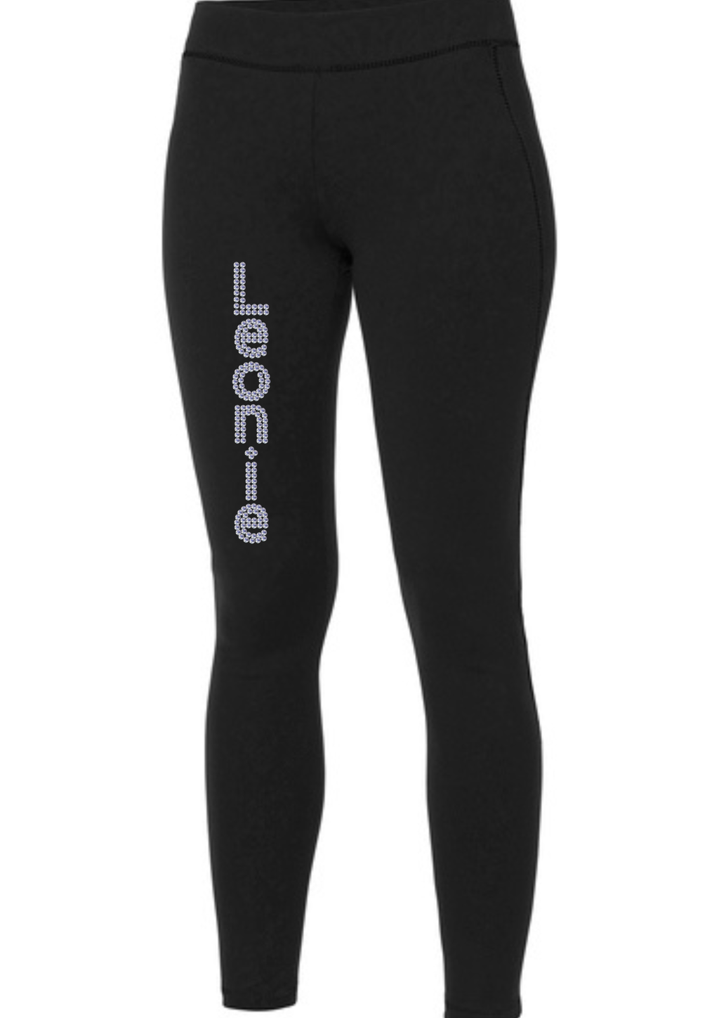 Girls Leggings Strass Name