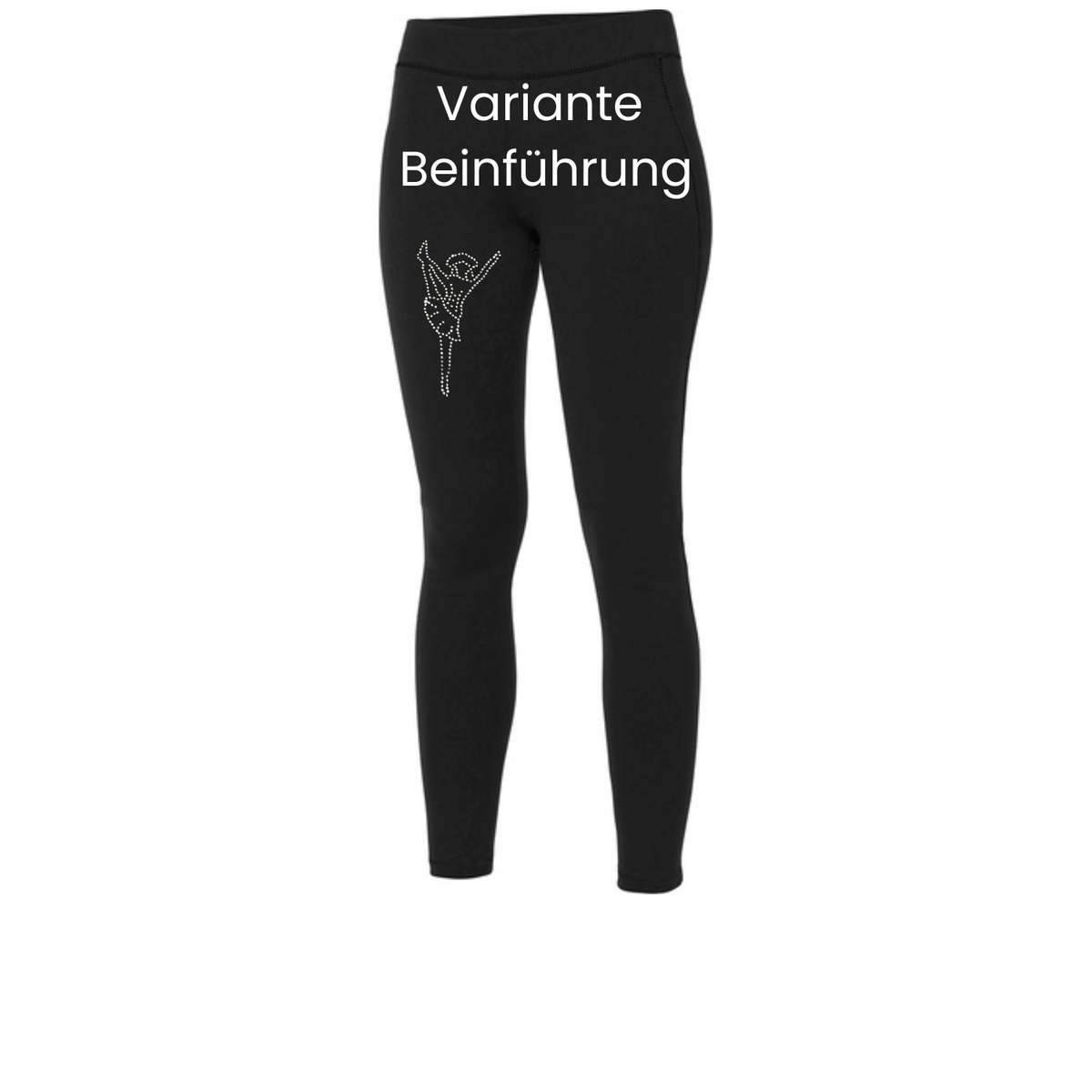 Girls Leggings Strass Figur
