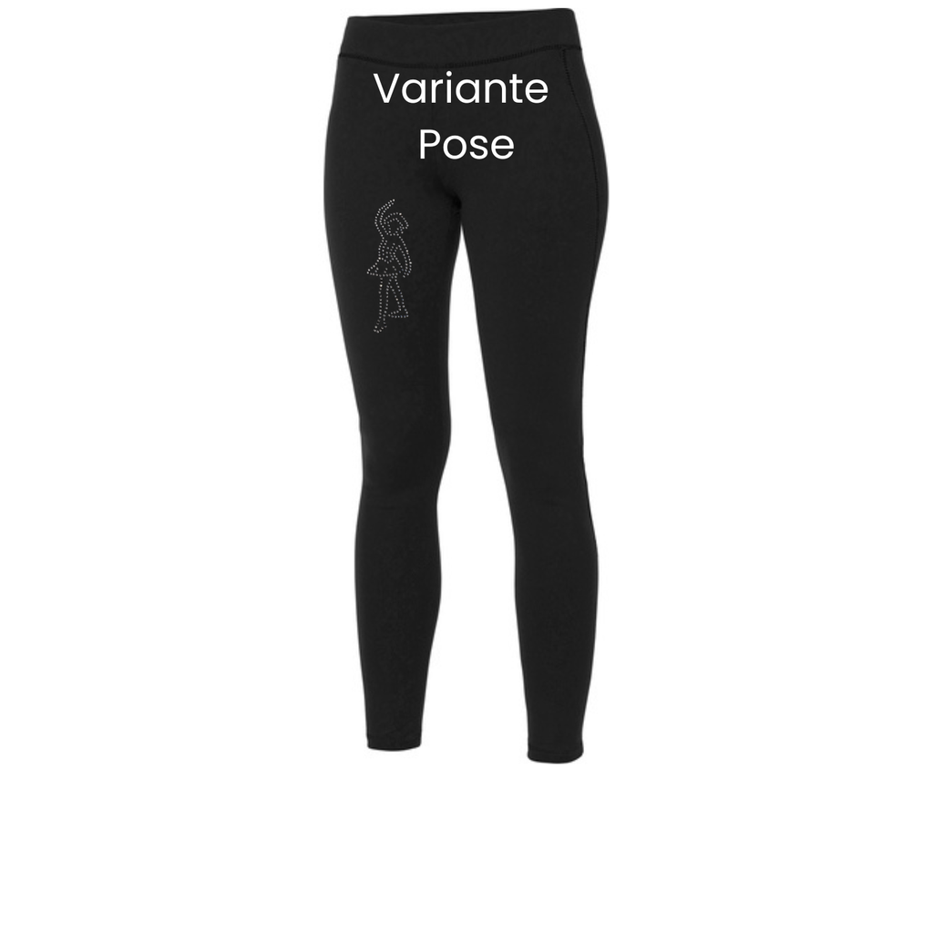 Girls Leggings Strass Figur