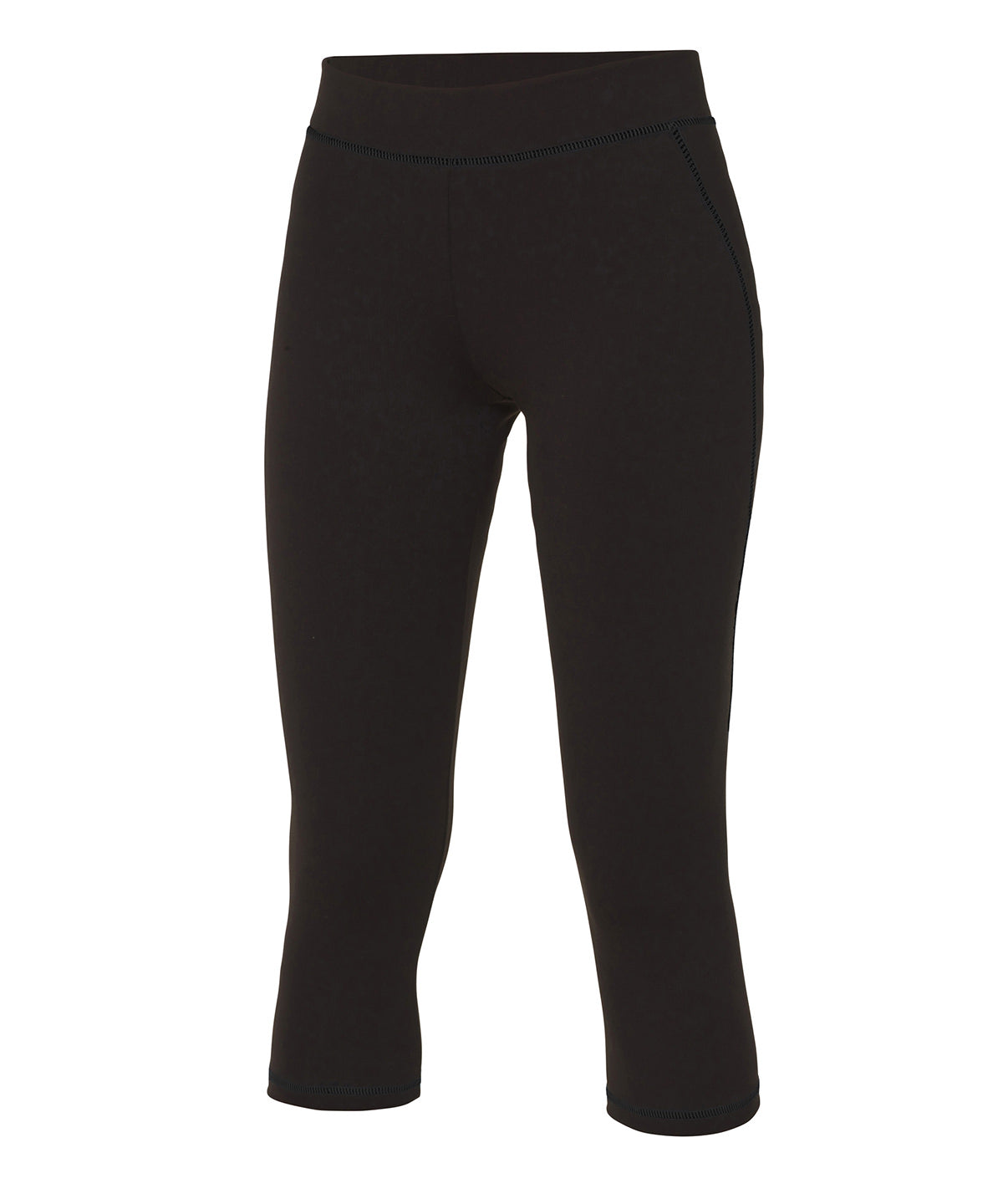 Damen Capri Leggings Strass Schriftzug