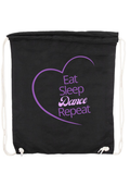 Turnbeutel Glitzer "Eat Sleep Dance Repeat"