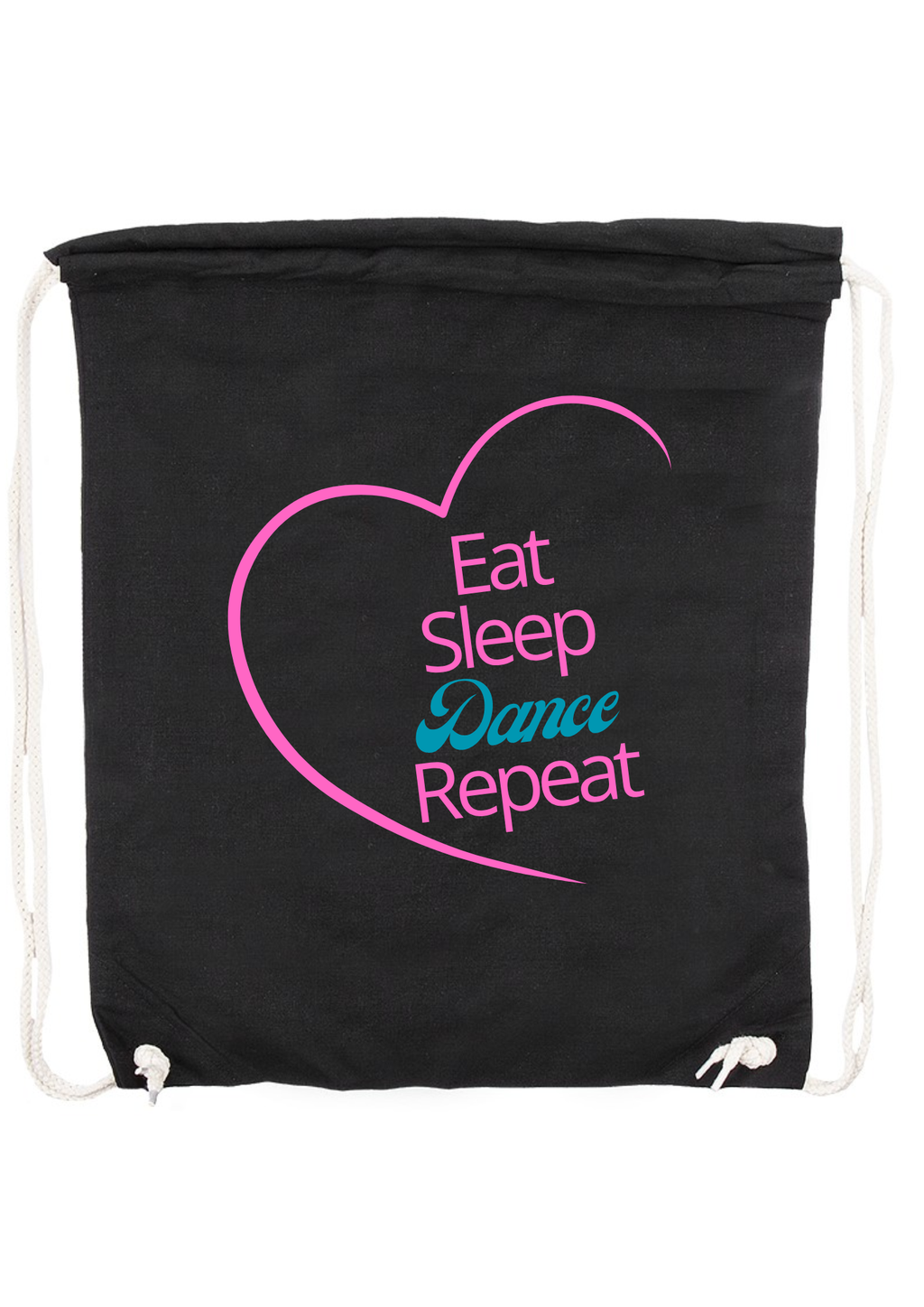 Turnbeutel Glitzer "Eat Sleep Dance Repeat"