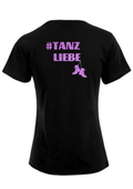 Damen T-Shirt / Funktionshirt  Druck "#Tanzliebe"
